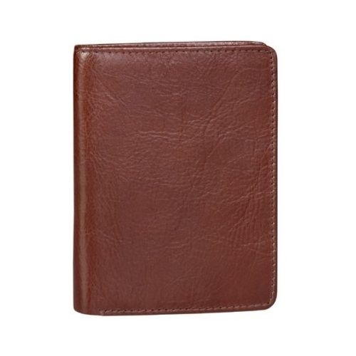 Brown leather wallet. 