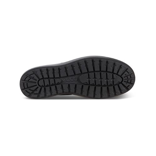 Outsole with black tread and Ecco logo embossed in the center. 