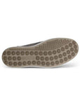 Raised circle design outsole in soft tan with Ecco logo near heel.