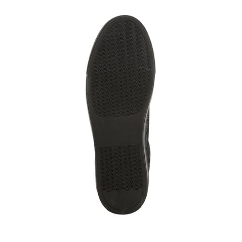 Black textured rubber outsole. 