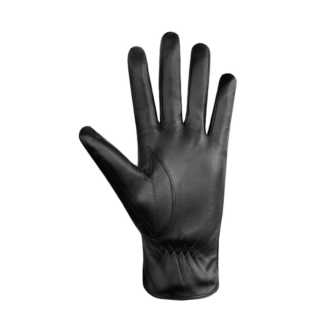 An Auclair Faith black leather glove palm.