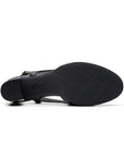 Black rubber outsole of Bayla Joy in black. 