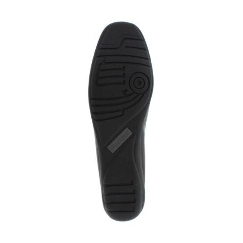 Black rubber outsole with grey Josef Seibel logo in the center. 