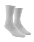 White socks with roll top cuff