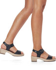 D0N52 Backstrap Heeled Sandal