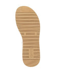 Brown rubber outsole with horizontal grooves and Remonte logo on heel.
