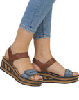 68198 Platform Wedge Sandals