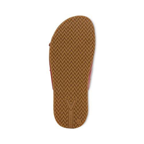 Brown outsole of Elara Slide sandal with a textured rubber sole for enhanced grip and durability.