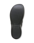 Black outsole of Vionic sandal.