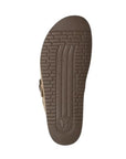 Brown Rubber outsole of the warm grey Mephisto clog