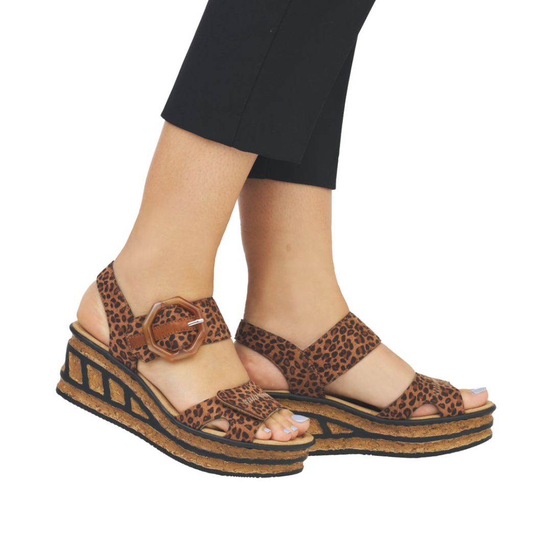 68176 Platform Wedge Sandals