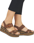 68176 Platform Wedge Sandals