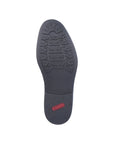 Black rubber outsole with red Rieker logo on heel.