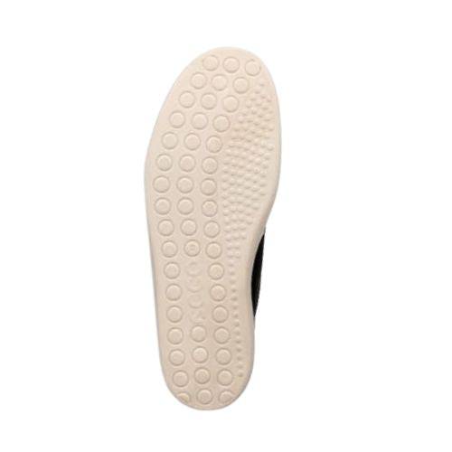 Ecco white outsole on sneaker with bubble design.