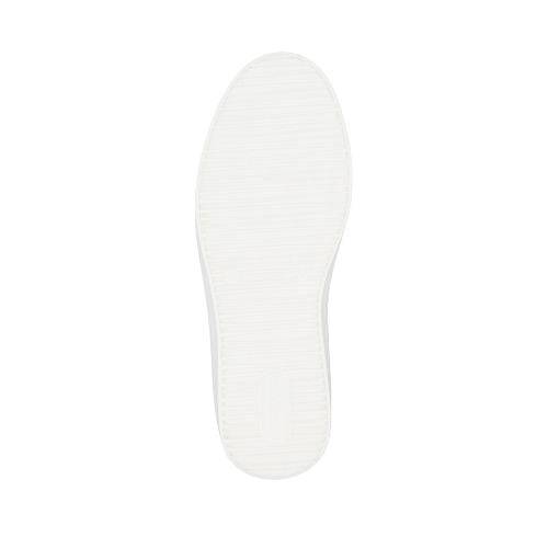 White outsole with Remonte logo stamped on heel.