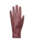 An Auclair burgundy leather glove. 