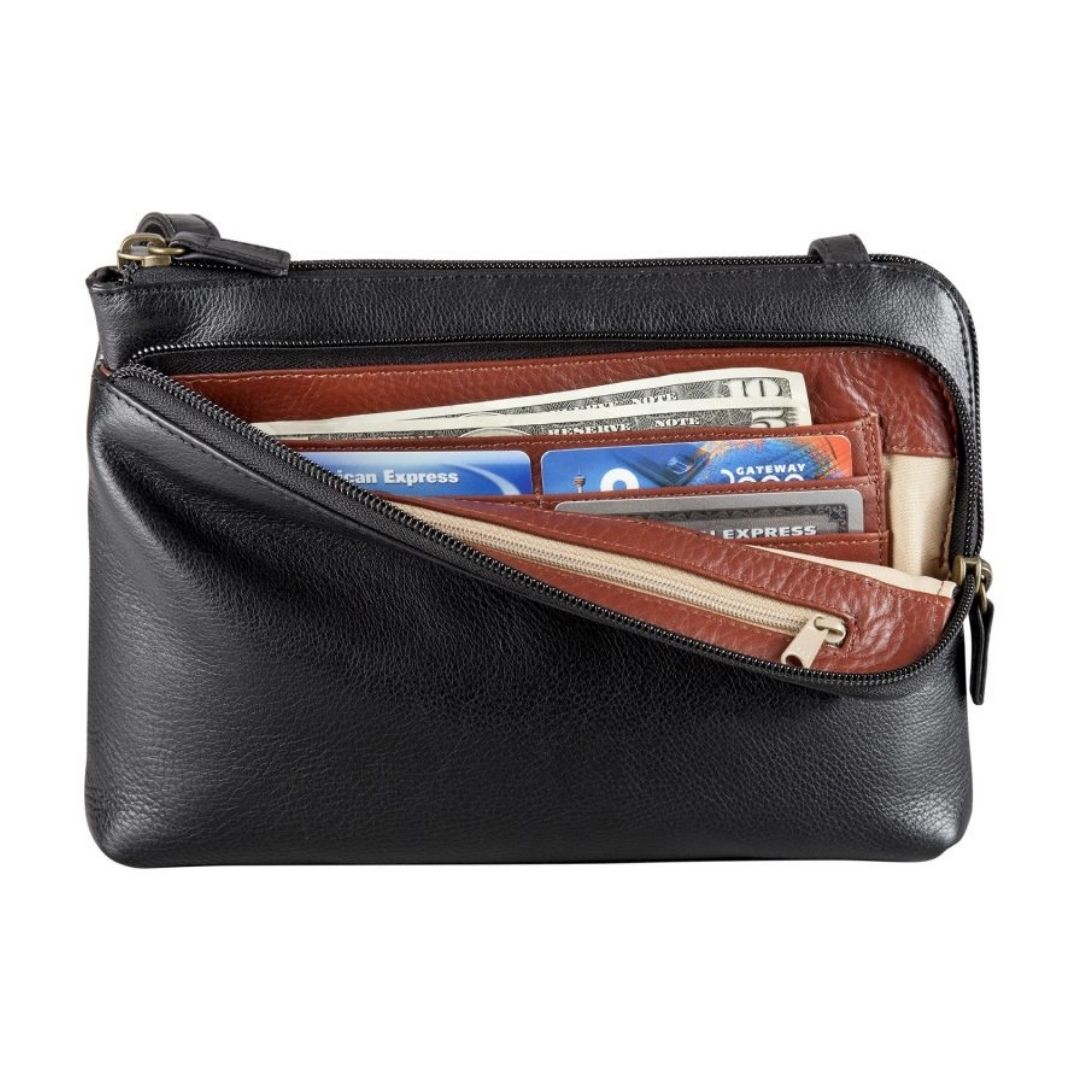 Two Top Zip Front Organizer Bag