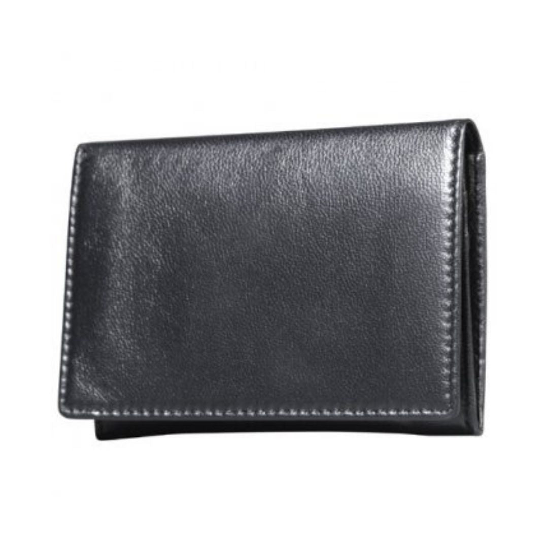 Black leather wallet.