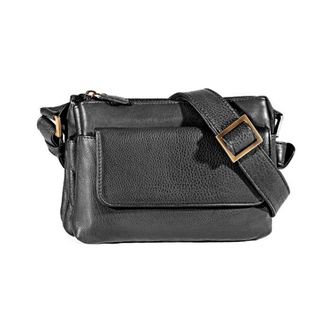 Top Zip Cross Body Bag