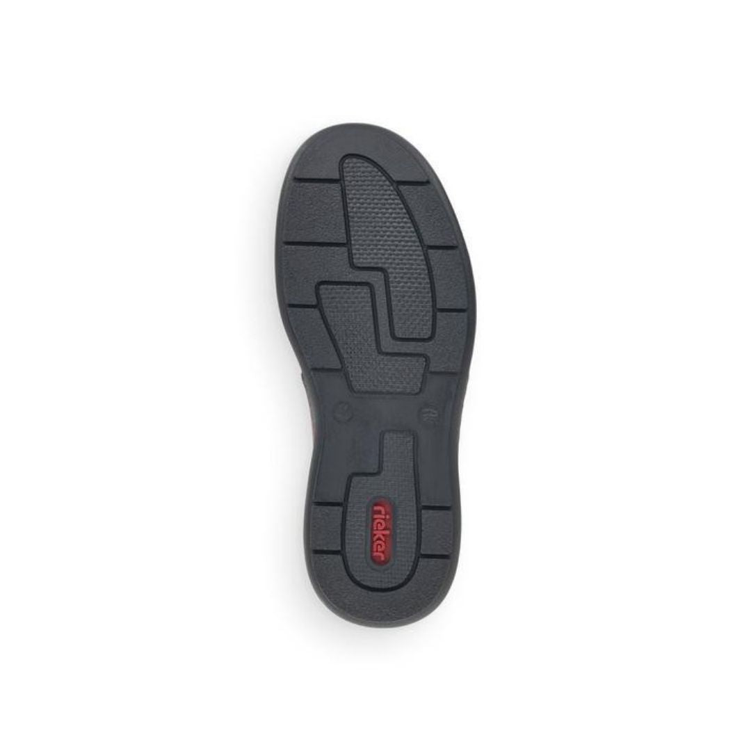 Black outsole on slip on sneaker by Rieker