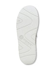 White rubber outsole of men's Vionic shoe.