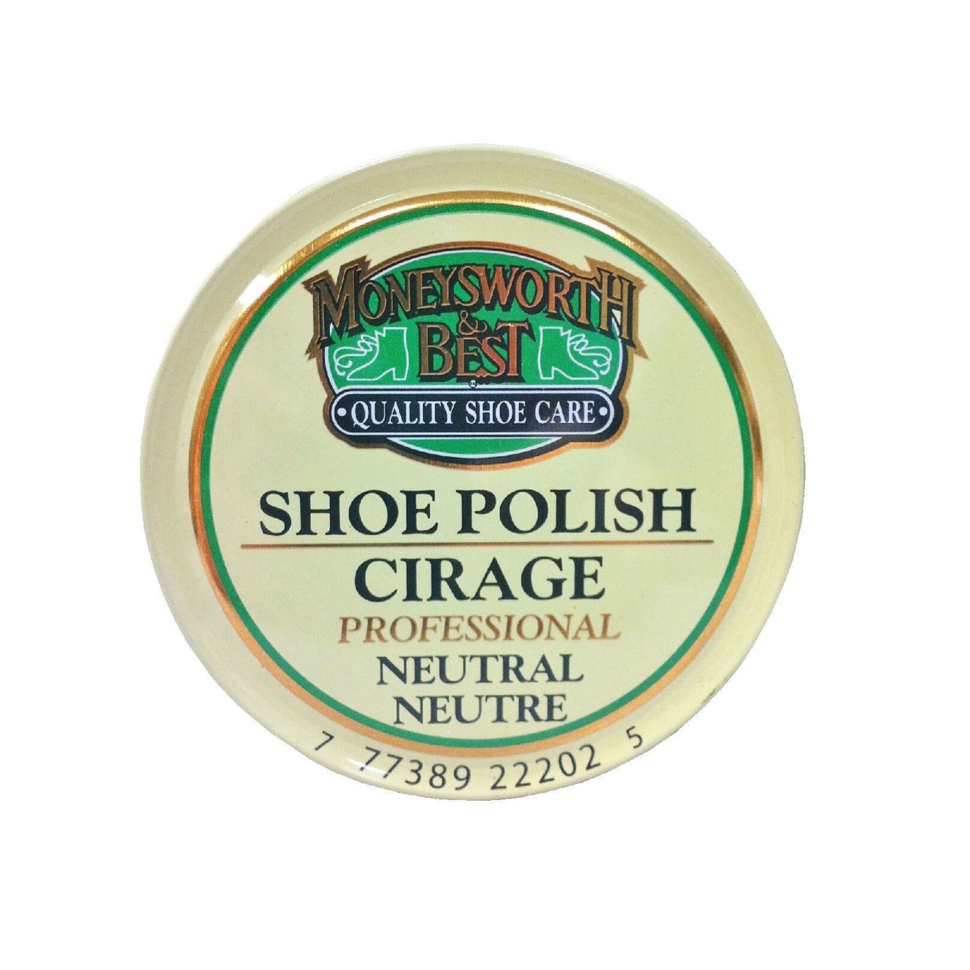 White Tin for neutral shoe polish