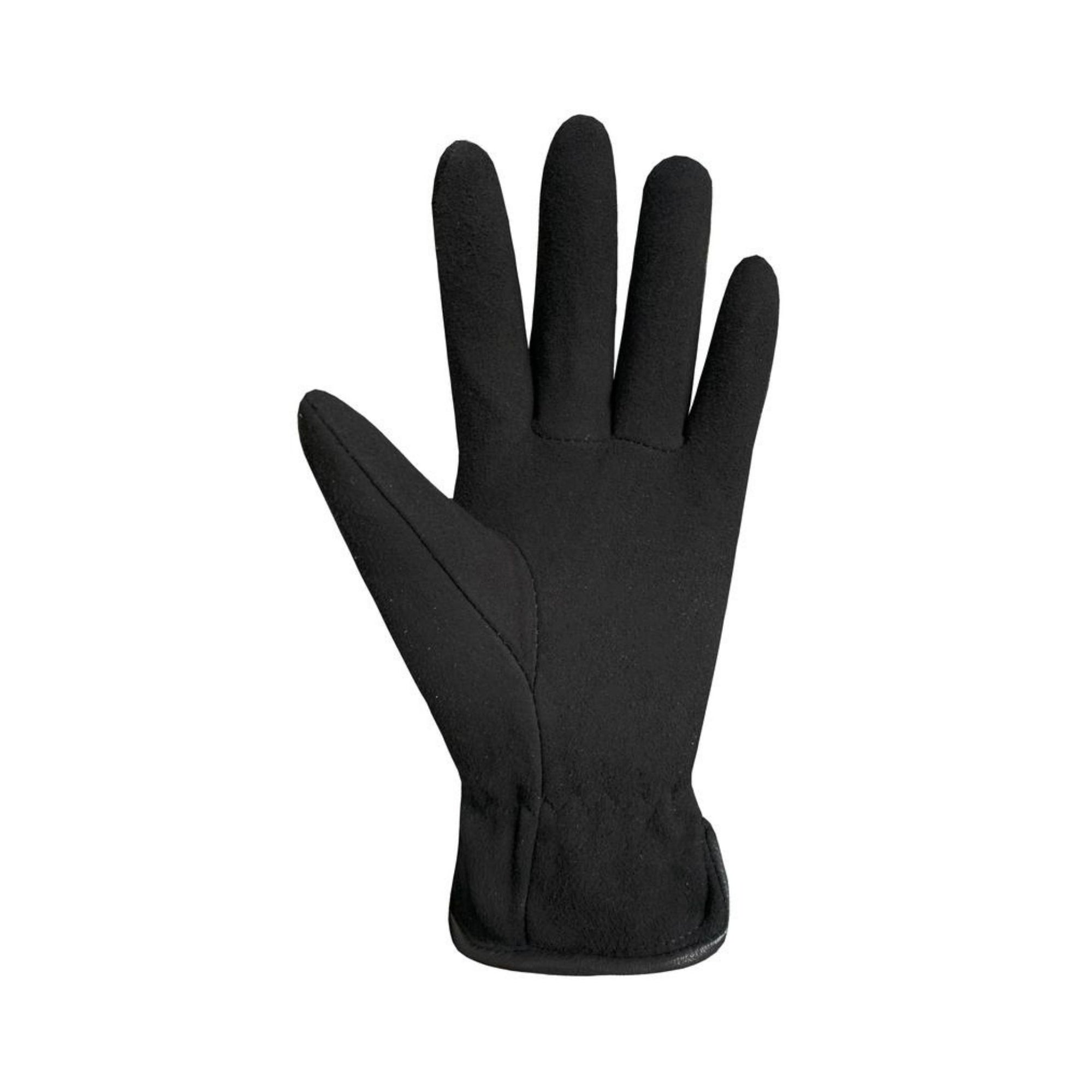 An Auclair black suede leather glove.