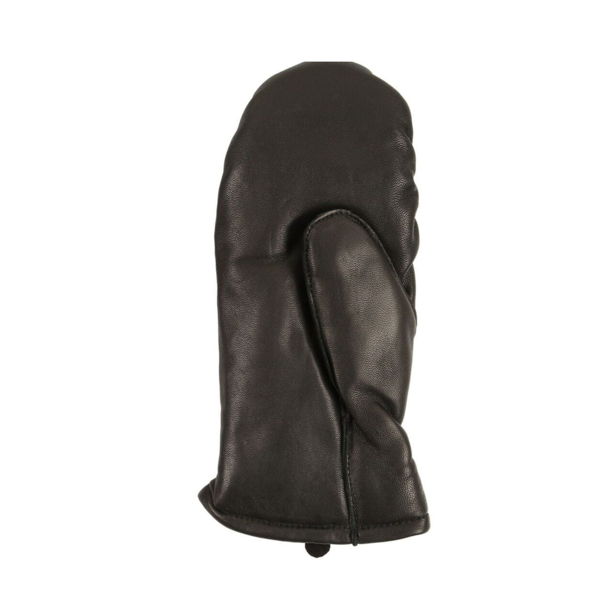 An Auclair black leather mitten palm. 