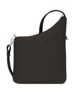 Back view of Travelon's crossbody bag in black.