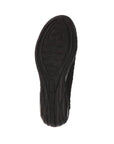 The outsole of the Bernie Mev Catwalk flat in black. 