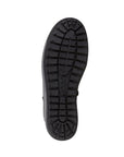 Black outsole with tread. Ecco logo is embossed in the center. 