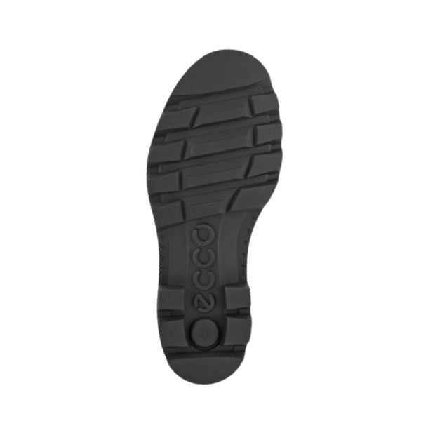 Black rubber outsole with tread and Ecco logo near the heel.