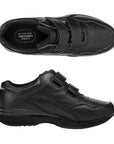 Pair of Propet's black dual Velcro strap shoes.