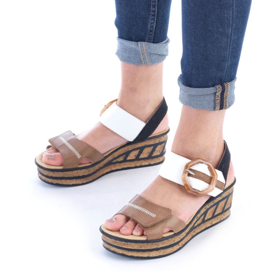 68176 Platform Wedge Sandals