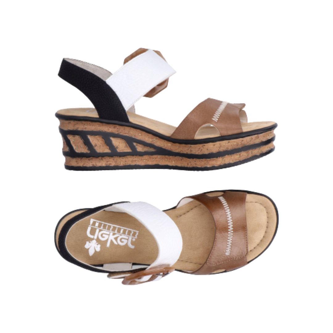 68176 Platform Wedge Sandals