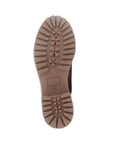 Brown rubber outsole. 